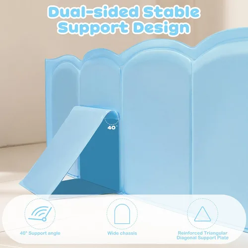 Vista 6 de Bañera plegable para ducha para bebé, estructura reforzada, bañera plegable con base antideslizante, bañera portátil para niños de 6 meses a 4 años