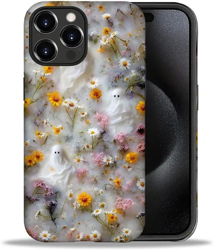 Vista 158 de ZHEGAILIAN Funda para iPhone 11, carcasa dura a prueba de golpes + silicona suave 2 en 1 híbrida, parachoques a prueba de caídas - Vidrio manchado