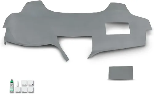 Vista 41 de PIT66 Cubierta de bisel de tablero TPE negra compatible con Buick Apollo/Olds Omega 1972-1974 Compatible con Chevy Chevy II/Chevy Nova 1969-1974