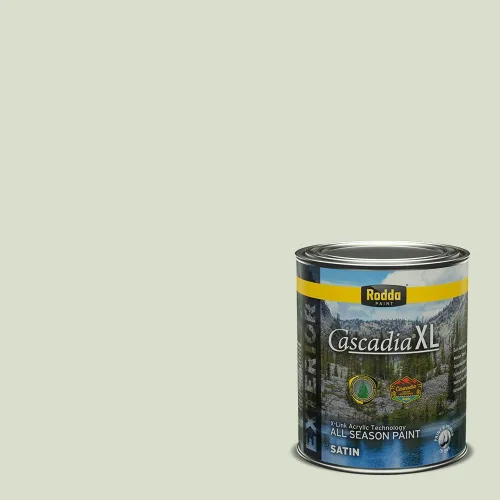 Vista 91 de Rodda Paint CASCADIA XL Pintura e imprimación satinada exterior en uno, cuarto de galón, Aquafir