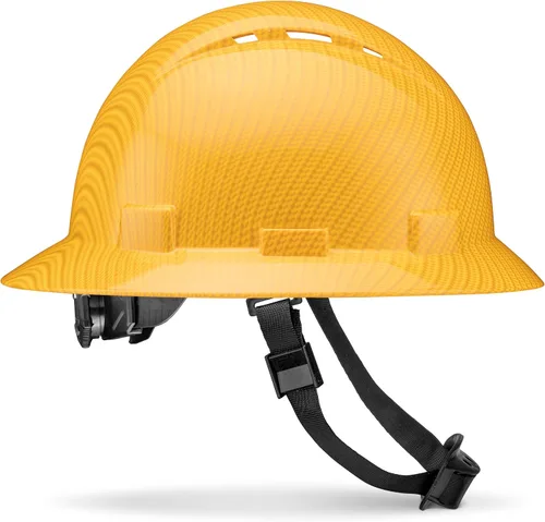 Vista 13 de Casco de ala completa actualizado, ventilado, acolchado, aprobado por la OSHA Tipo 1 Clase C para trabajos de construcción, cascos de construcción