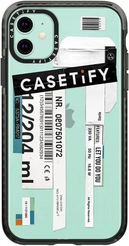 Vista 5 de CASETiFY Funda Impact para iPhone 11 - Casetify - Negro transparente Casetify (RECASETIFY)