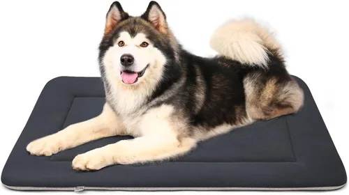 Vista 9 de Magic Dog Cama grande para perros – Almohadilla suave para jaula de 42 pulgadas, lavable a máquina, con parte inferior antideslizante, color café