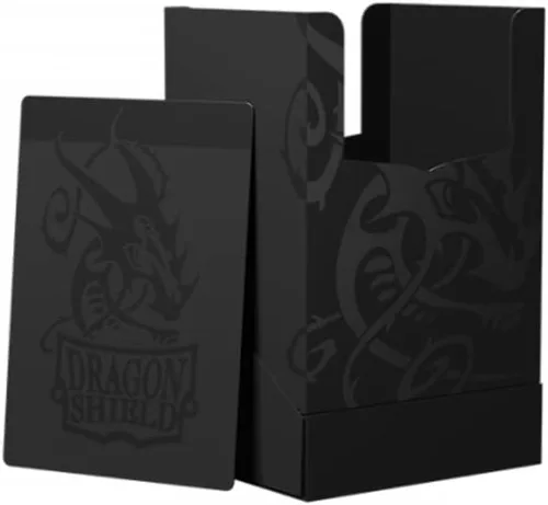 Vista 2 de Arcane Tinmen Caja de cartas Dragon Shield, carcasa de cartas, color negro sombra, duradera y resistente, almacenamiento OCG compatible con Pokemon