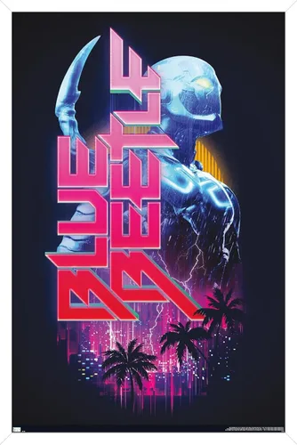 Vista 10 de Trends International Póster de pared de DC Comics Movie Blue Beetle Versión sin marco