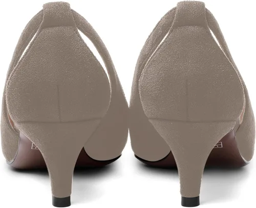 Vista 4 de Zapatos de tacón bajo para mujer, sin cordones, con puntera puntiaguda, de 2.0 in