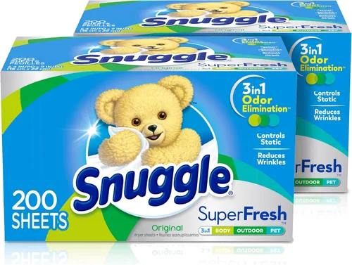 Vista 18 de Snuggle SuperFresh - Hojas para secadora, 200 unidades, brisa matutina