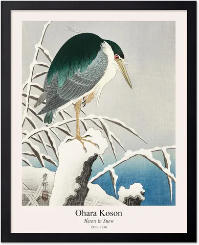 Vista 64 de Poster Master Vintage Ohara Koson Poster - Retro Blooming Lotus Flowers Print - Japanese Art - Flower Illustration - Aesthetic Design - Floral