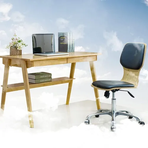 Vista 5 de Office Desk Chairs Office Chair Height Adjustable Desk Chair Thick Cushion Computer Chair Armless Rotating Managerial Chairs Home Executive Chairs