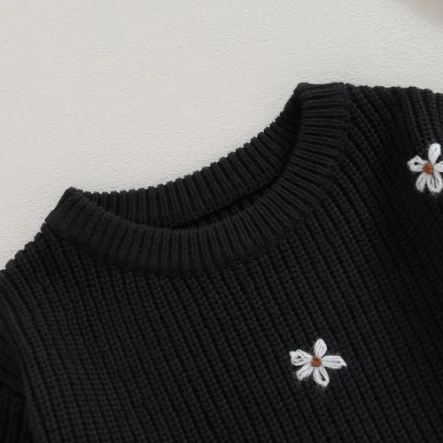 Vista 5 de Douhoow Suéter de punto para bebé, sudadera de punto para bebé, niña, niño, sudadera para otoño e invierno
