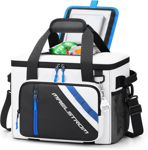 Vista 12 de Maelstrom 30 Can Collapsible Soft Cooler Bag with Quick Access Opening 5-layer Insulation,16h Cold, Leakproof, Waterproof, Multiple Pockets
