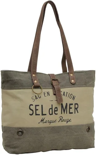 Vista 2 de Bolso de mano de cuero occidental para mujer, mental.