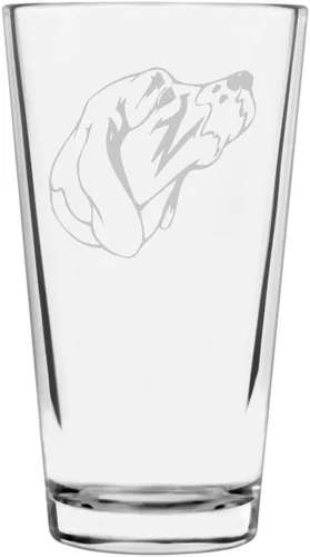 Vista 222 de Podenco Canario - Vaso de pinta de 16 onzas con temática de perro personalizado