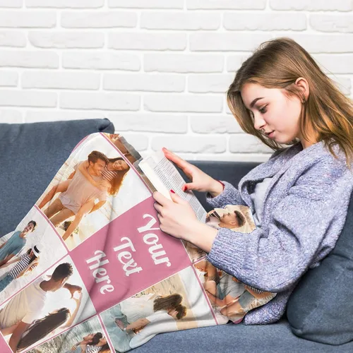 Vista 97 de Manta personalizada con imagen, manta personalizada con texto de fotos, manta de fotos personalizada para amiga, mamá y papá, regalos personalizados