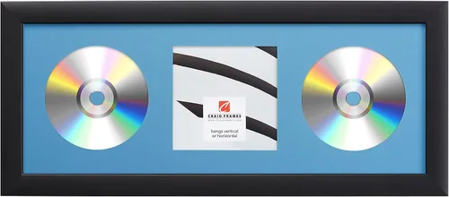 Vista 23 de Craig Frames paspartú para mostrar CD con marco negro de 1 pulgada