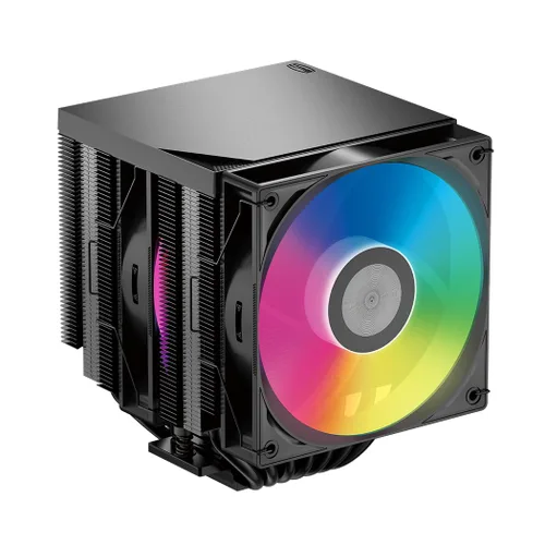 Vista 10 de PCCOOLER RT720TC - Enfriador de aire para CPU, 270W TDP Dual Tower 7 tubos Negro