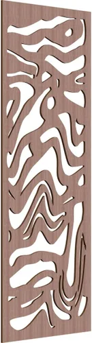 Vista 168 de 9 3/8"W x 24 3/8"H x 1/4"T Northfield Decorativos Paneles de Pared de Madera Calado, Abedul
