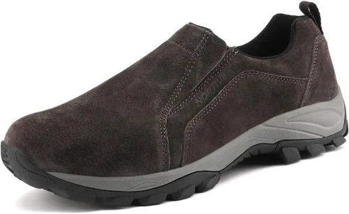 Vista 8 de NORTIV 8 Mocasines sin cordones para caminar para hombre Negro