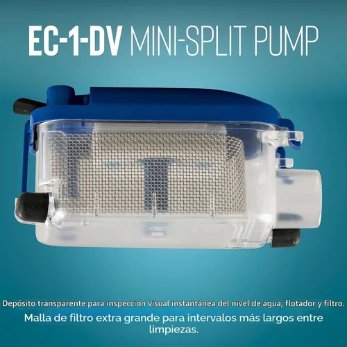 Vista 9 de Little Giant EC-1-DV 110-240V, 50/60 Hz, Bomba de condensado mini dividida