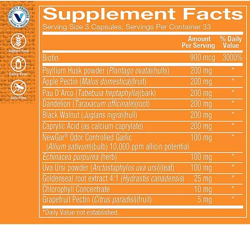 Vista 2 de The Vitamin Shoppe Levadura Fend, fórmula herbaria para mujeres, (100 cápsulas)