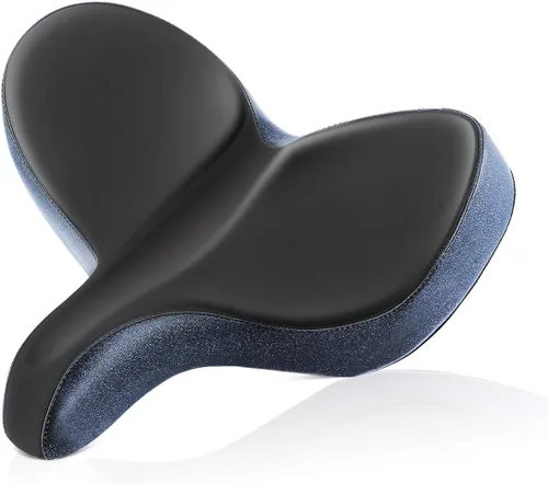 Vista 8 de YLG - Asiento de bicicleta de gran tamaño, cómodo asiento de bicicleta, sillín de repuesto de bicicleta con espuma viscoelástica, sillín
