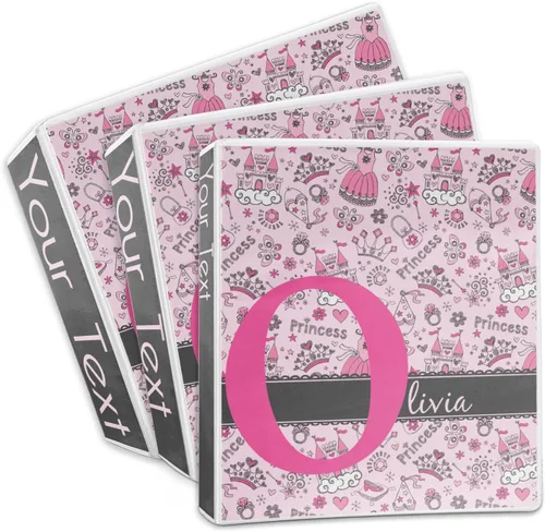 Vista 3 de Carpeta personalizada de 3 anillas Princess - 1 pulgada