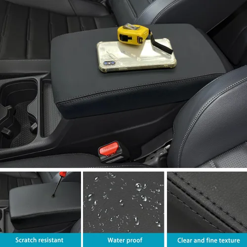 Vista 5 de Cubierta de Reposabrazos de Consola Central Compatible con Accesorios Honda CRV 2023 2024 2025 2026, para Cubierta Protectora de Caja