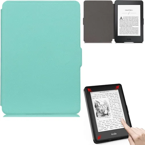 Vista 15 de Funda para Kindle Paperwhite, de piel sintética, con ranuras para tarjetas, con tapa de apagado y encendido automático para Amazon Kindle Paperwhite