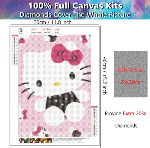 Vista 4 de YALKIN Kits de pintura de diamantes 5D para adultos, taladro redondo completo (11.8 x 15.7 pulgadas) para decoración de pared del hogar, regalos