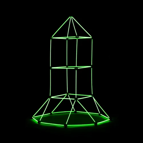 Vista 4 de Kit de Construcción de Fuertes para Niños Builkitt InnovaGoods 155 Piezas