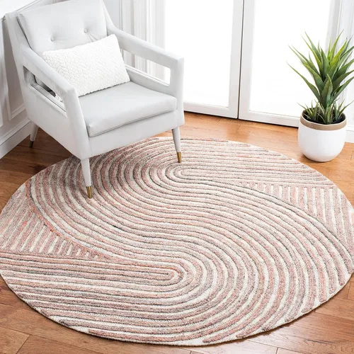 Vista 30 de SAFAVIEH South Hampton Collection - Alfombra decorativa, 2 x 3 pies, color beige, lana abstracta hecha a mano, ideal para zonas de alto tráfico