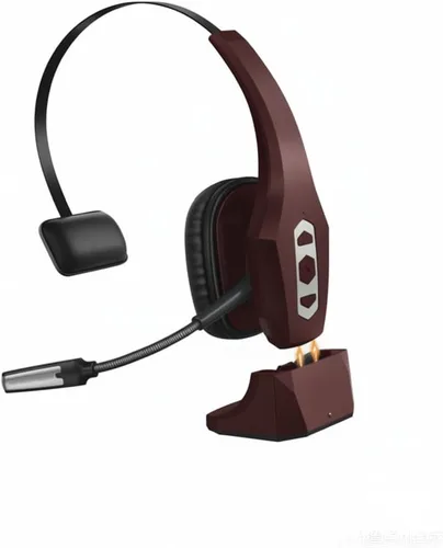 Vista 10 de Auriculares Bluetooth Trucker con base de carga, auriculares inalámbricos manos libres con micrófono de cancelación de ruido y botón de silencio