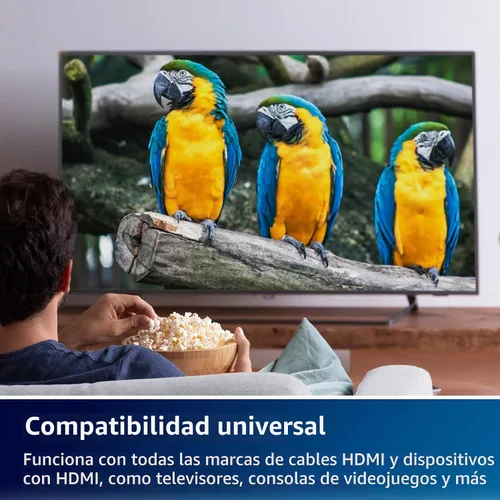 Vista 5 de Philips 2 Device HDMI 2.1 Switch Splitter [8K @60Hz 4K @120Hz] Sonido envolvente HD Dolby 7.1, transferencia de datos de 48 Gbps, juegos, Smart