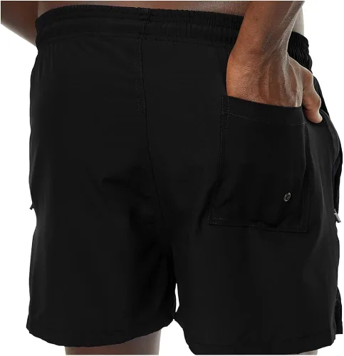 Vista 2 de Traje de baño para hombre de 5 pulgadas elástico de secado rápido con bolsillos con cremallera