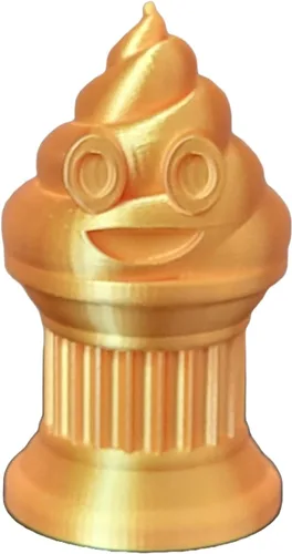 Vista 10 de Znet3D Trofeo de emoji Family Poop – Premio o regalo perfecto – Hecho a mano con fabricación aditiva – 6, 4, 3, 2 pulgadas de alto, con un emoji