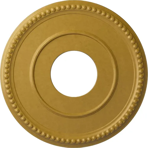 Vista 32 de Ekena Millwork Bradford Medallón de techo, Oro Pintado a mano dorado