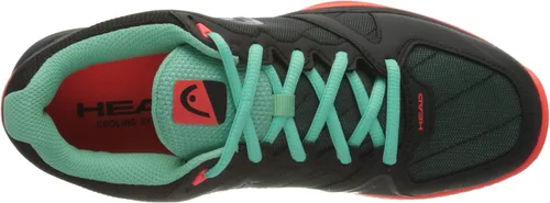 Vista 5 de HEAD Revolt - Zapato de corte para hombre color negro y verde azulado