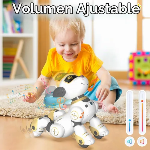 Vista 7 de SONOMO Juguete de Perro Robot con Control Remoto para Niños, Cachorro Robótico Programable, Juguete de Perro Robot Inteligente Interactivo