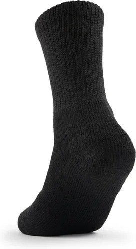Vista 3 de thorlos Calcetines de tenis unisex para adultos Tx Max Cushion Crew Negro (1 par)
