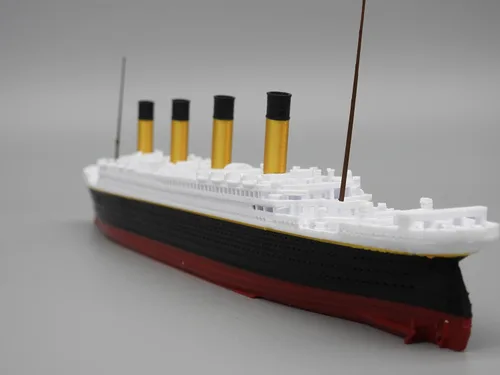 Vista 5 de TheRoller3d RMS Titanic Model Ship con iceberg, 1 pie de largo montado, históricamente preciso, réplicas Titanic
