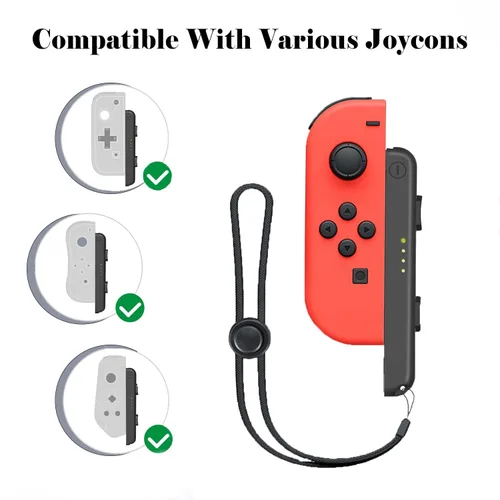 Vista 3 de Wrist Strap for Switch Joycon LR Replacement for Nintendo Switch joycon Strap Adjustable Tightness