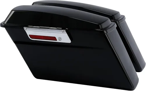 Vista 16 de Alforjas rígidas TCMT con maletero y llaves de cierre para Harley Touring Road King Road Street Glide Ultra Classic FLHT FLHR FLHX 1994-2013