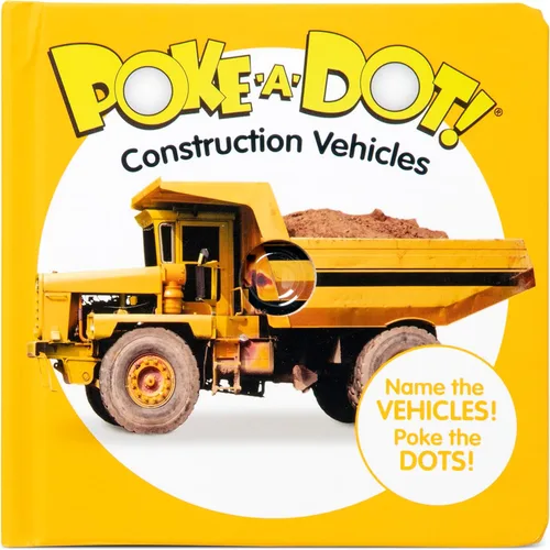 Vista 3 de Melissa & Doug 41533 Poke-a-Dot Construction Vehicles Libros de actividades 3+ Regalo para niño o niña