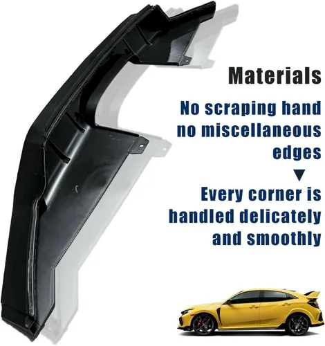 Vista 5 de Bewild Kit de piezas de carrocería trasera, conjunto de parachoques compatible con Honda Civic 2019 2020 2021 4 puertas tipo R estilo accesorios