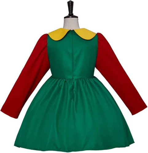 Vista 4 de Disfraz de La Chilindrina para mujer vestido de chilindrina para Halloween Navidad