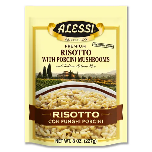 Vista 12 de Alessi Autentico, Risotto Sazonado Premium, Arroz Arborio Italiano, Fácil de Preparar, 8 oz (Milanesa, Paquete de 6)