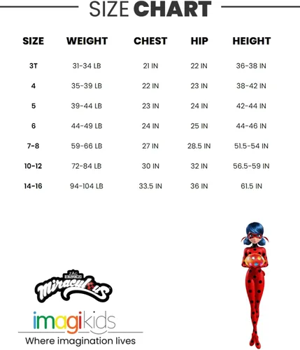 Vista 7 de Miraculous Ladybug - Pijama para niñas pequeñas a niños grandes