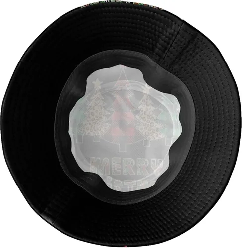 Vista 5 de Sombrero de pescador de Feliz Navidad, sombrero de sol, gorra de pescador para hombres y mujeres, Navidad, Año Nuevo, fiesta festiva