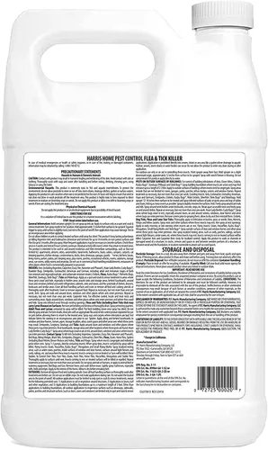 Vista 6 de Harris Matapulgas y Garrapatas, Spray Líquido con Fórmula de Eliminación Residual Extendida Sin Olor y Sin Manchas (Galón)