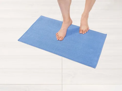 Vista 45 de American Soft Linen - Alfombra de baño antideslizante, 100% de algodón, 17 x 24 pulgadas, alfombras de baño lavables, tapetes peludos, color beige